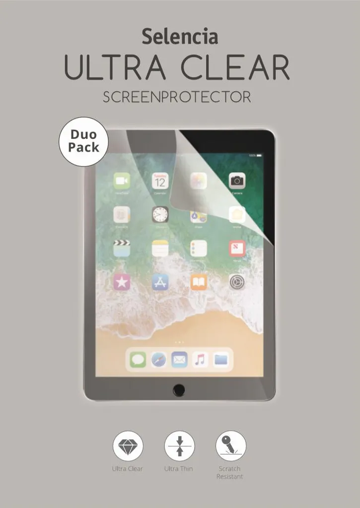 Pellicola iPad Air 5 e Pro 11 Selencia 2-in-1 - Trasparente e Sicura