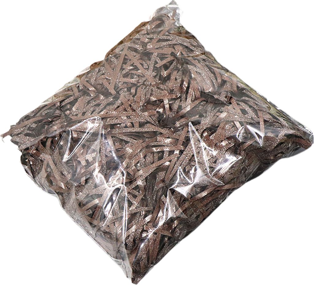 50G/Bag Raffia Paper Glitter Dekorativen Filler Mehrfarbige Geschenkbox zerkleinerte Crinkle Paper zum Jubiläum-Bräunen