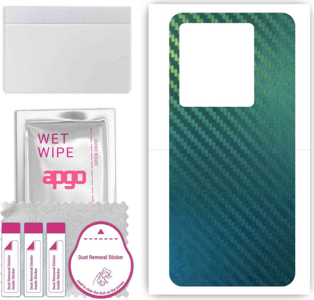 apgo Rückseite Schutzfolie, Skin, kompatibel mit Vivo IQOO Neo7 Racing Edition, Hinten Displayschutzfolie aus Vinylfolie, kratzfest, einfache Mont...