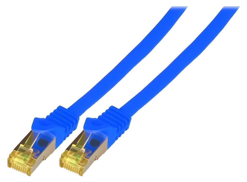 EFB RJ45 Patchkabel S/FTP,Cat.6A,LSZH,Cat.7 Rohk.,10m,blau