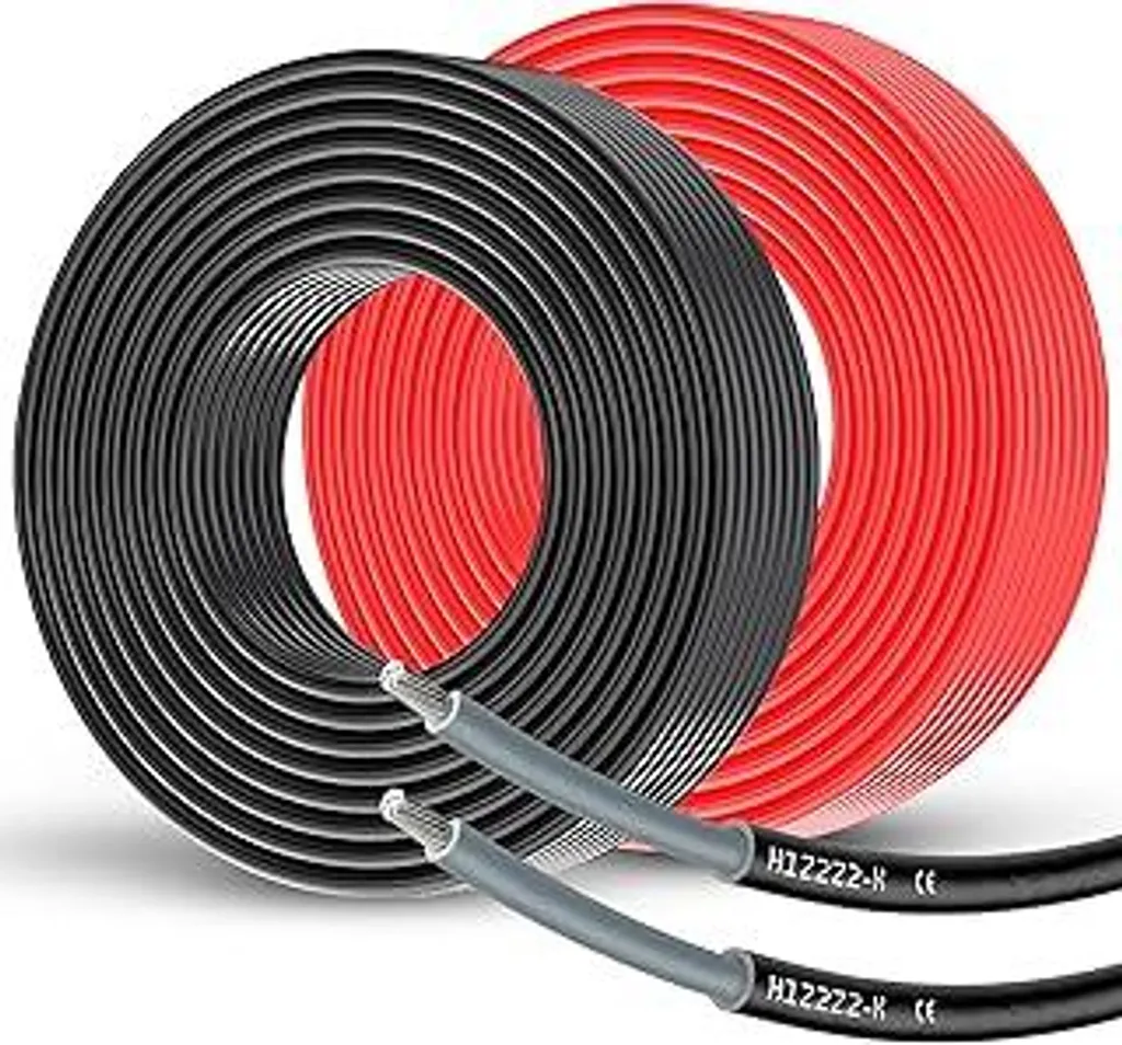 Cavo Fotovoltaico Offgridtec 6mm² H1Z2Z2-K Nero 10m | Bassa Resistenza