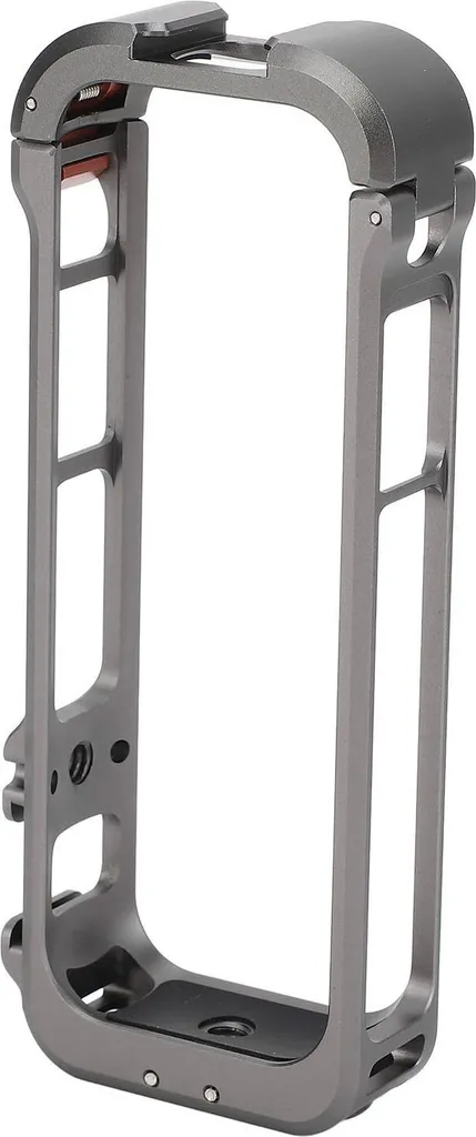 Gabbia per fotocamera in alluminio per custodia protettiva X4 con copertura obiettivo in silicone, telaio rigido, attacco a vite da 1/4, supporto per riprese orizzontali