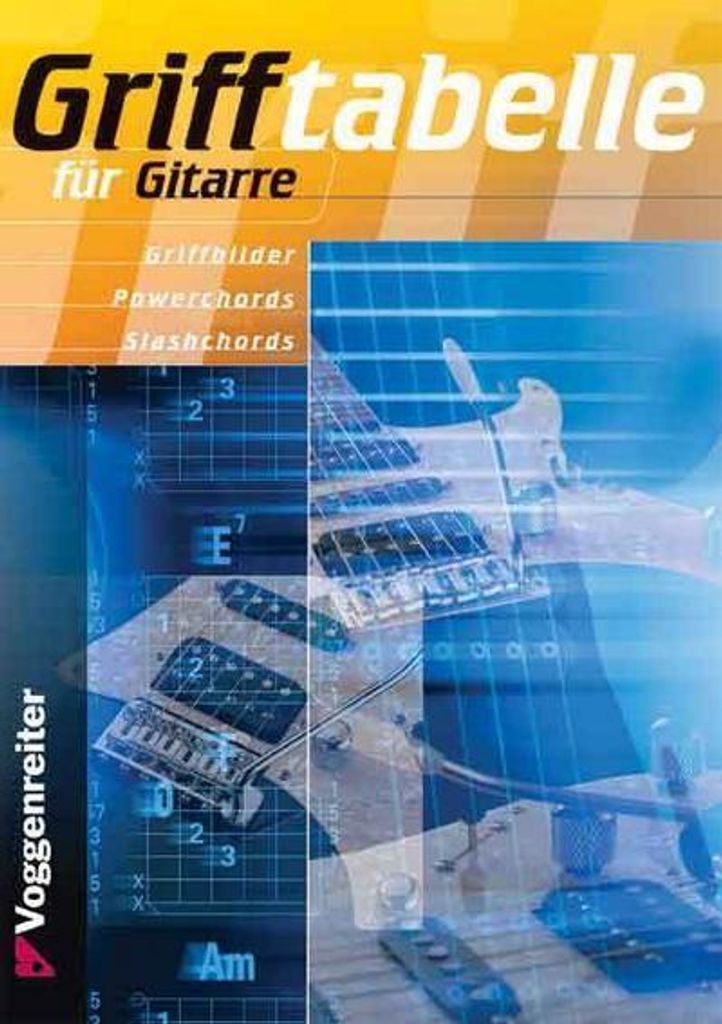 Grifftabelle für Gitarre Image du produit 