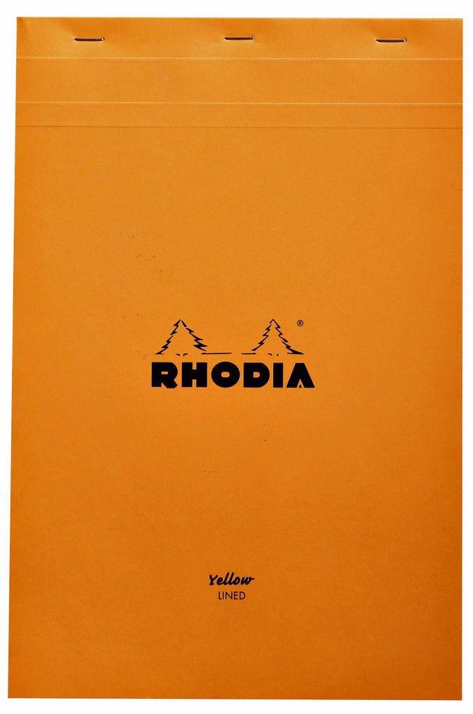 RHODIA Notizblock No. 19 DIN A4+ liniert orange 80 Blatt