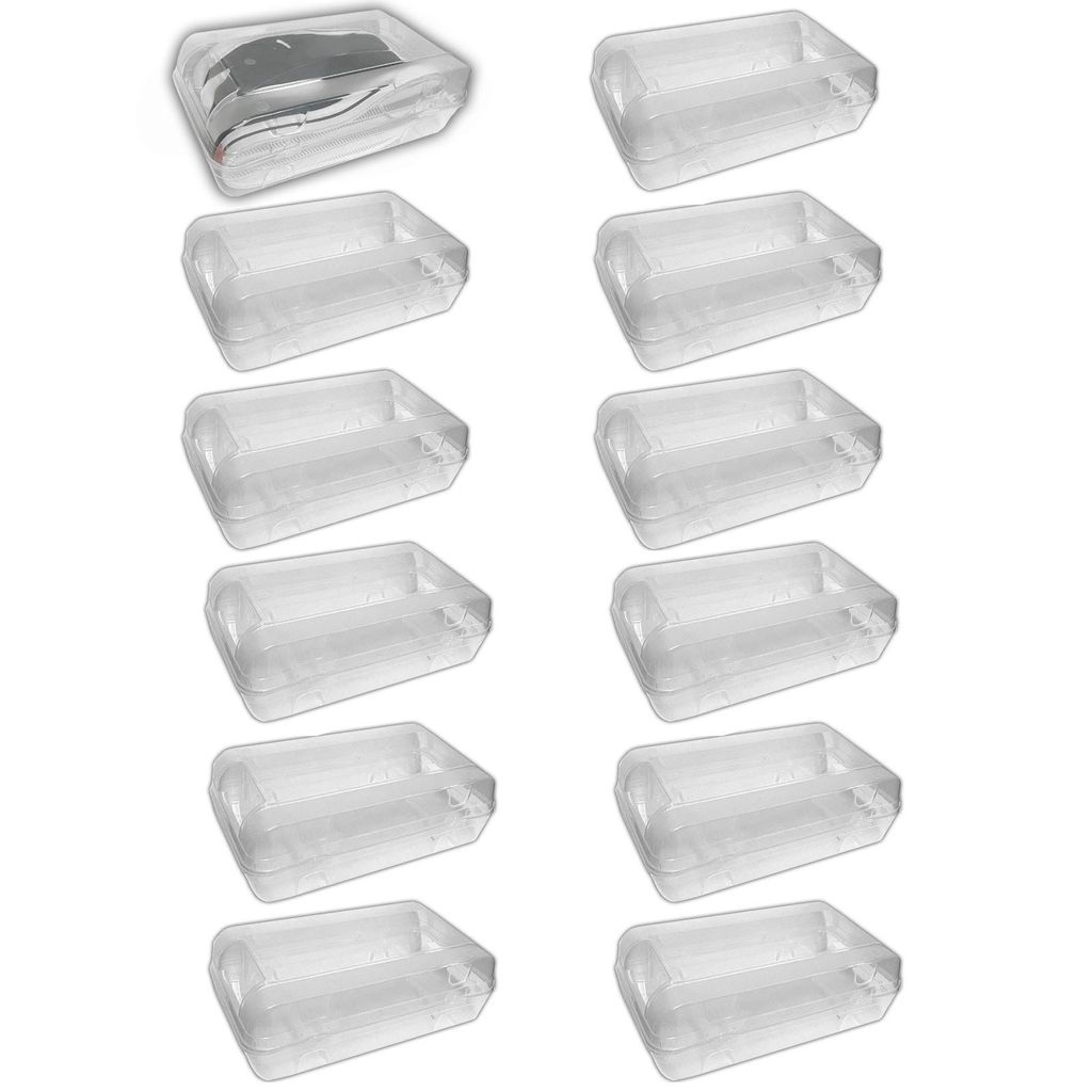 12x Schuhbox Transparent Stapelbar 32x17x10 cm Schuhe Produktbild 