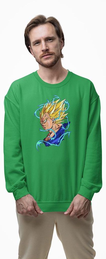 D&B Design Uni Pullover SWAN00005 Dragon Ball Grün-Größe S