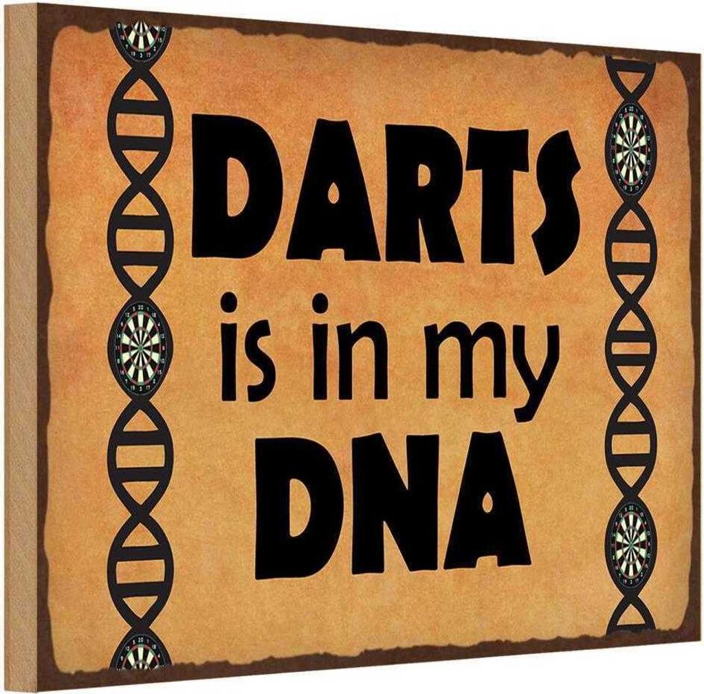 vianmo Holzschild 20x30 cm Darts is in my DANN Sport Hobby