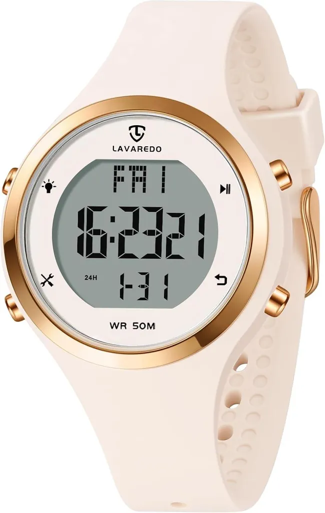 Orologio Donna Silicone Digitale: Sveglia e Cronometro Professionale