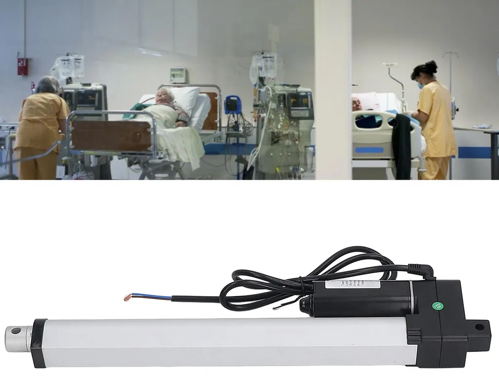 Vérin pour lit médicalisé et fauteuil 24V - Actionneur 400mm 3000N - 7