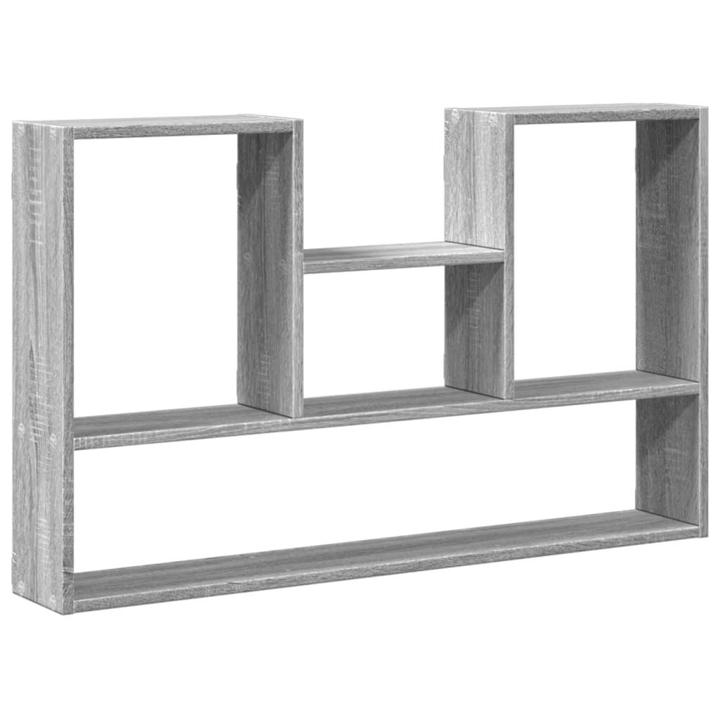 Möbel Wandregal - Hängeschrank für Küche, Bad - Grau Sonoma 99x15x60 cm Holzwerkstoff - Wandregale CLORIS6955948