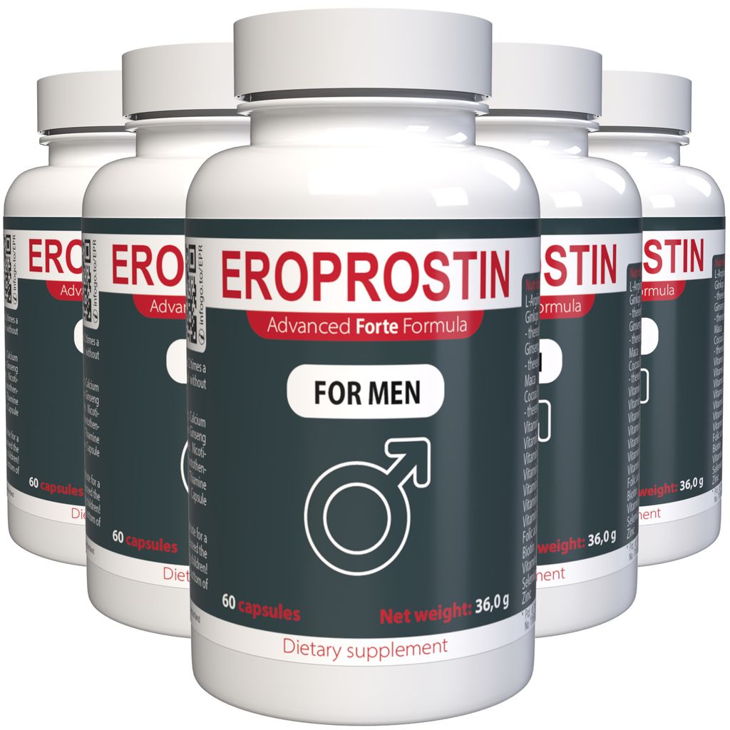 Eroprostin Forte - 300 Kapsułek, Opakowanie 5 Sztuki Zdjęcie produktu 