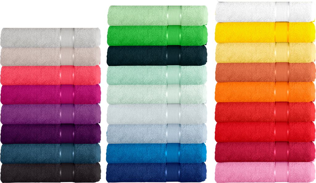 Waschhandschuh, Gästetuch, Handtuch, Duschtuch, Badetuch, Saunatuch aus Frottee, Farbe:Hellblau, Produktart:Badetücher