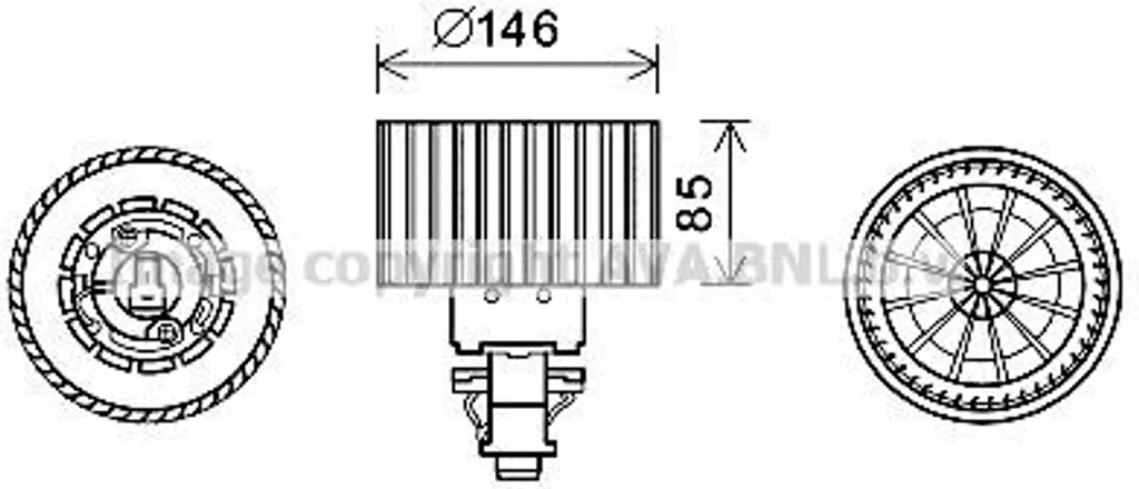 Stopper la surchauffe avec le moteur de ventilateur Audi A6 4A0959101