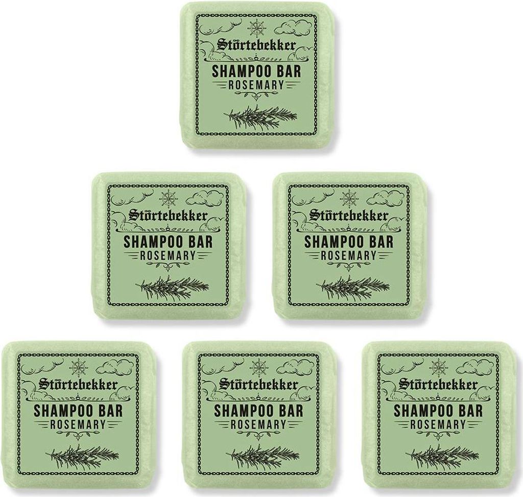 Festes Shampoo Rosmarin - 100g – 6x 100g