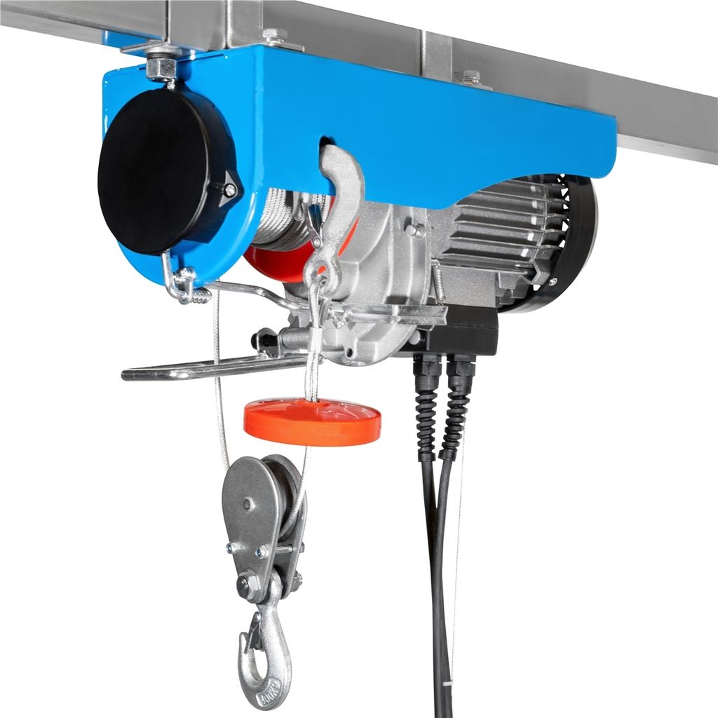 Elektrischer Seilhebezug PA1000 – 220V, 1300/1600W, 400/500 Kg (einseilig) Oder 800/1000 Kg (doppelseilig), Mit Not-Aus & Überhitzungsschutz