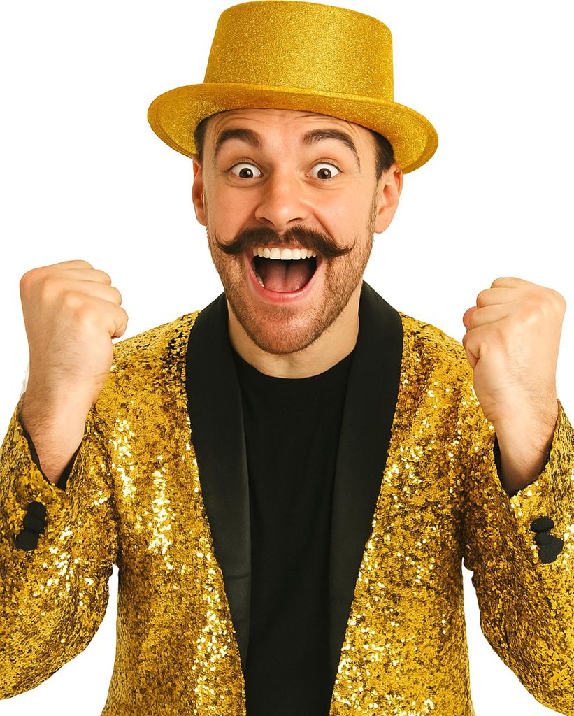 Cappello a cilindro oro - taglia unica Immagine del prodotto 