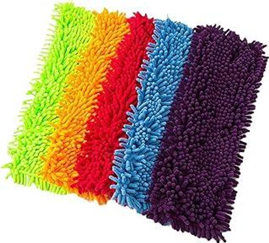 Panni Mop in Microfibra 5 Pezzi: Ricambi Lavabili per Pulizia Profonda