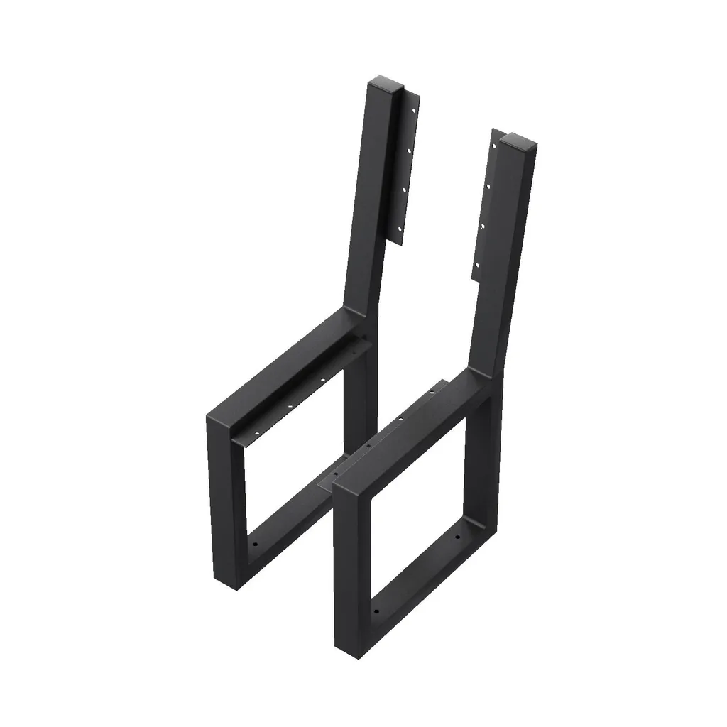 Châssis de banc de jardin en acier noir LONDON - Support banc de parc 2x