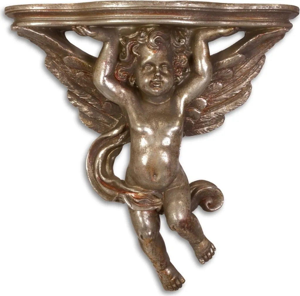 Console d'appui murale en bronze sculpté ange pour décoration d'hôtel