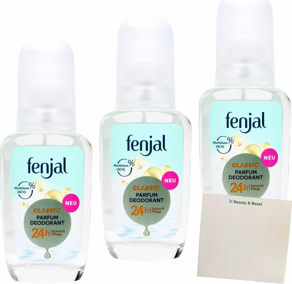 Fenjal Classic Deo Pumpspray 3er Pack (3x75ml Dose) + usy Produktbild 