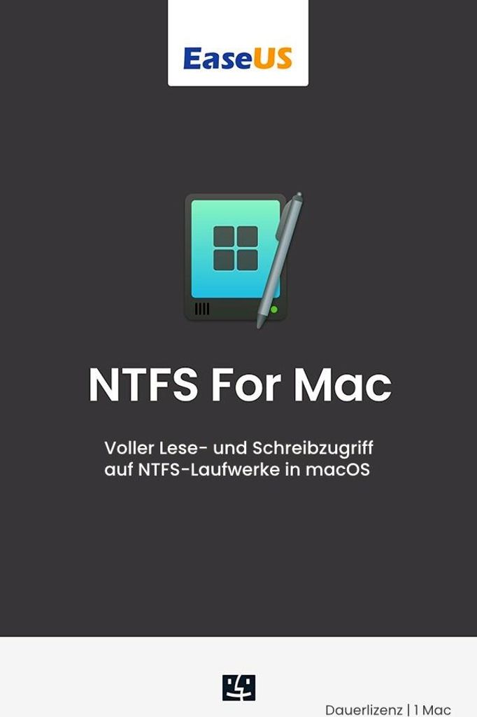 EaseUS NTFS for Mac 3.5 (2026) / 1 MAC / Dauerlizenz (LifetimeUPG) / Lizenz per E-Mail