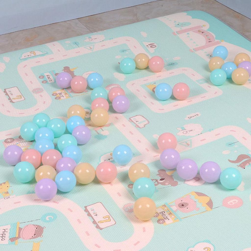 100 Teile/satz Bunte Ozean Ball Weiche Kunststoff Meeresbälle Baby Kind Schwimmen Spielzeug 5,5 cm Durchmesser