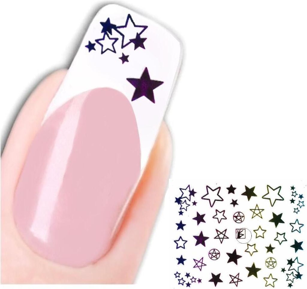 3D Nagel Sticker Nail Art Aufkleber Stern Design