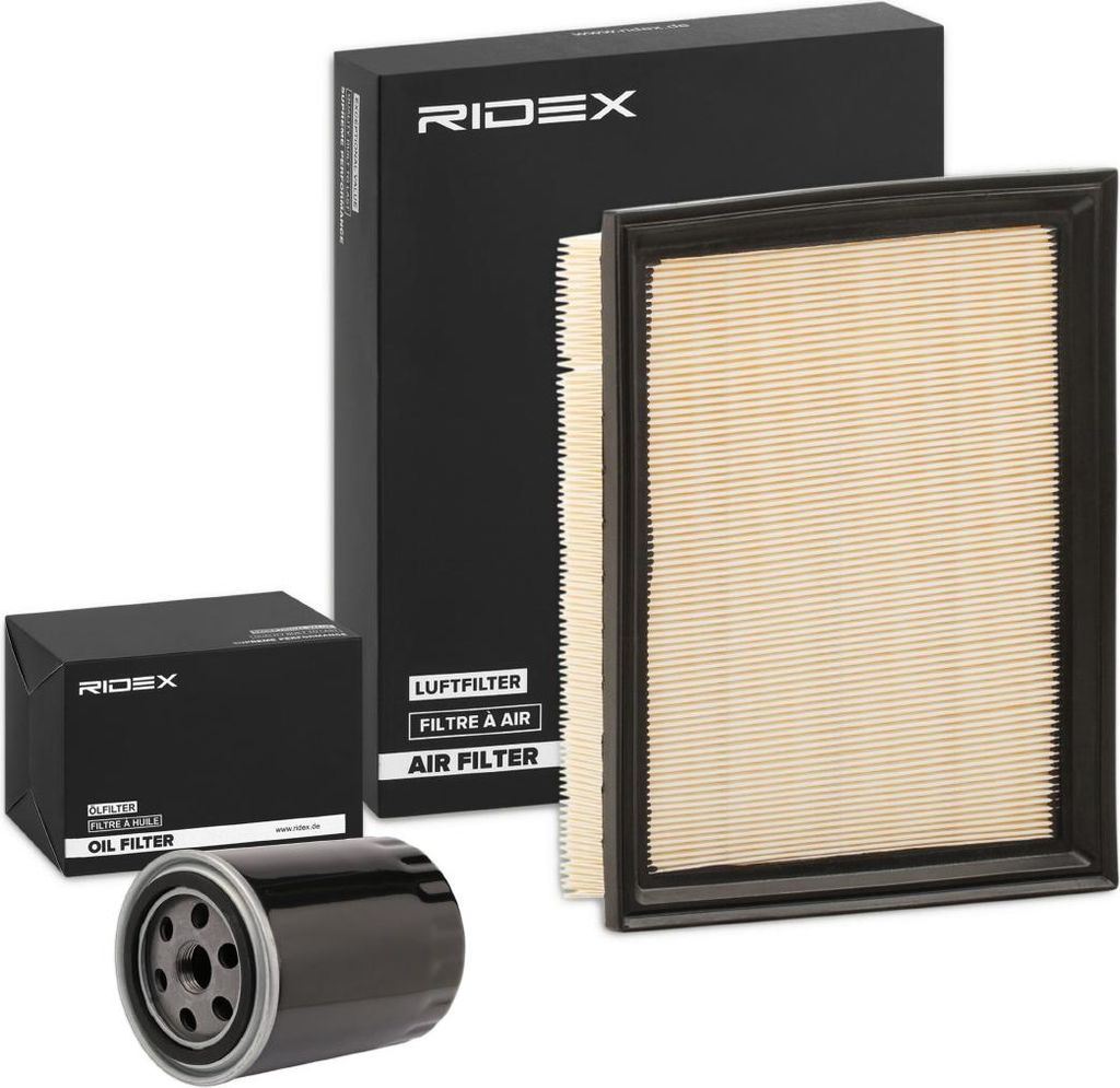 RIDEX Filterset Inspektionspaket Filtersatz für VW Transporter IV Bus (70B, 70C, 7DB, 7DK, 70J, 70K, 7DC, 7DJ) GOLF III (1H1) Golf IV Cabrio (1E)