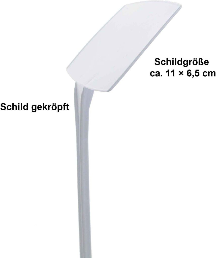9 Pflanzenschilder 40cm Stecker Preisschildhalter Etikettenhalter Kunststoff