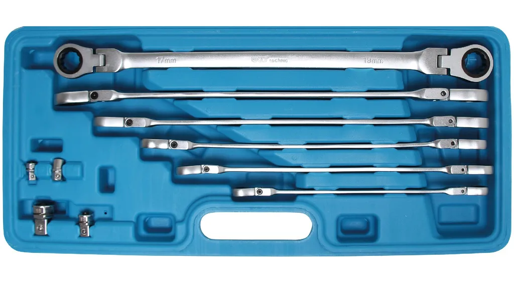 Clés à cliquet double articulées 8-19 mm pour débloquer les vis difficiles