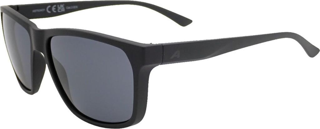 Sonnenbrille Alpina Rayonne schwarz matt, Glas schwarz, Kat. 3