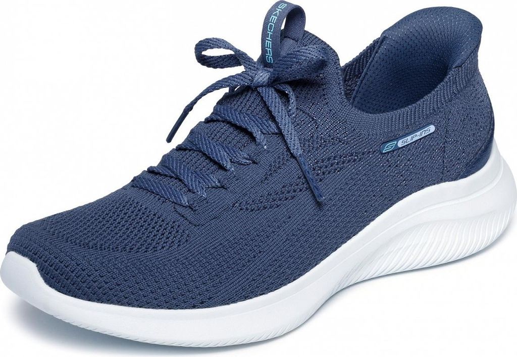 Skechers Strech Fit Slip In Sportschuh Blau