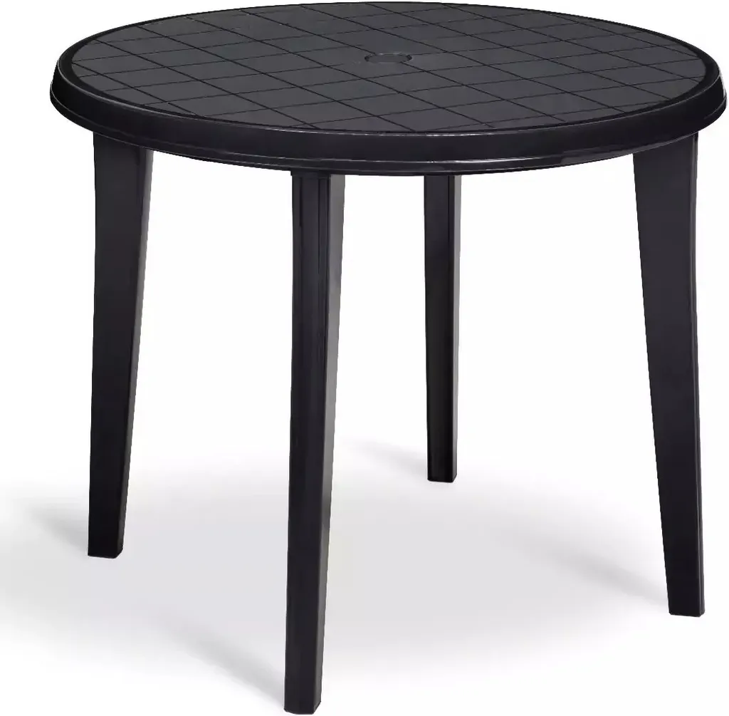 Tavolo Esterno Rotondo Lisa 90 cm Grafite | Arredo Terrazzo Moderno