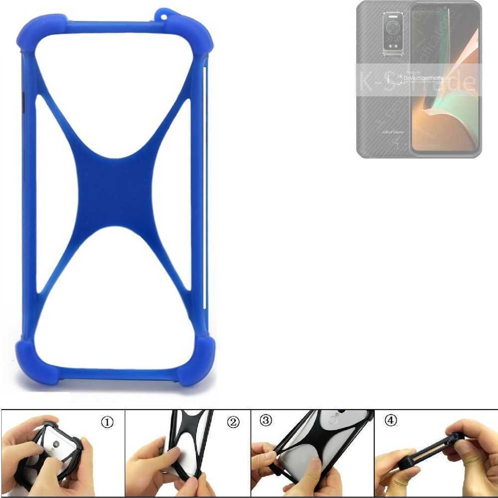 K-S-Trade Handy Hülle kompatibel mit Ulefone Armor 17 Pro Silikon Schutzhülle Cover Case Bumper Silikoncase TPU Softcase Schutz Hülle Smartphone