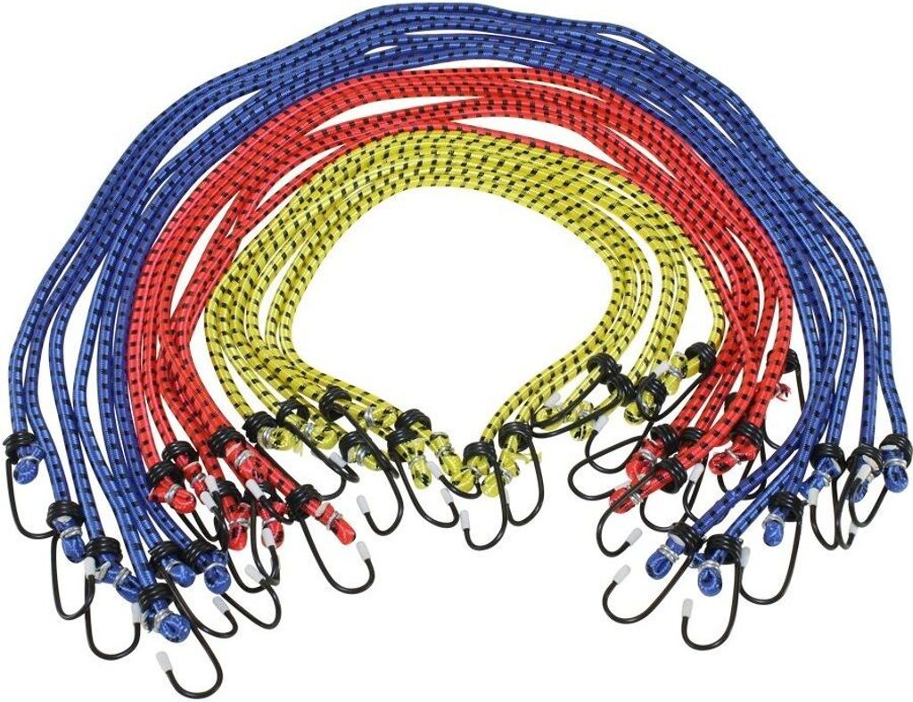 Citomerx Spanngummi mit Haken 60/80/100cm - Set 18 Stück