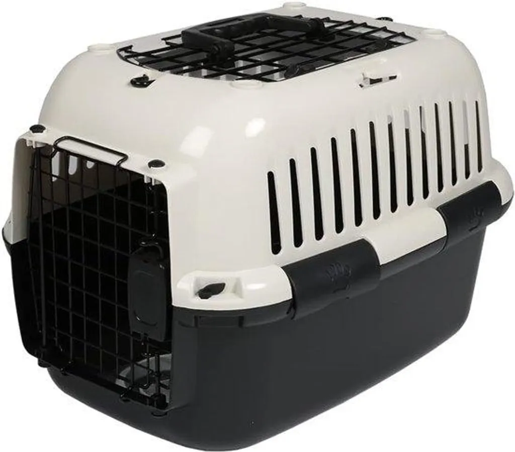 Cage de transport pour chat blanche idéale pour vos voyages et trajets