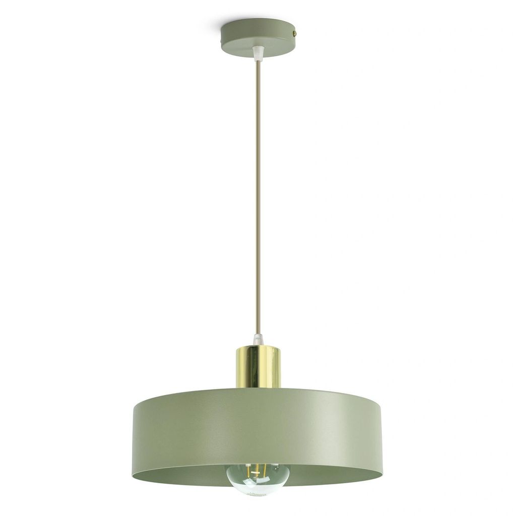 LUXOLAR Lampa wisząca w kolorze szałwiowym Ø30 cm – Zdjęcie produktu 
