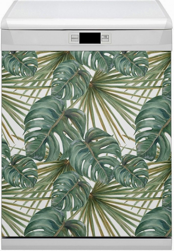 Magnete Dekorative Magnet Folie für Geschirrspüler 60x80 cm Küche - Exotisch