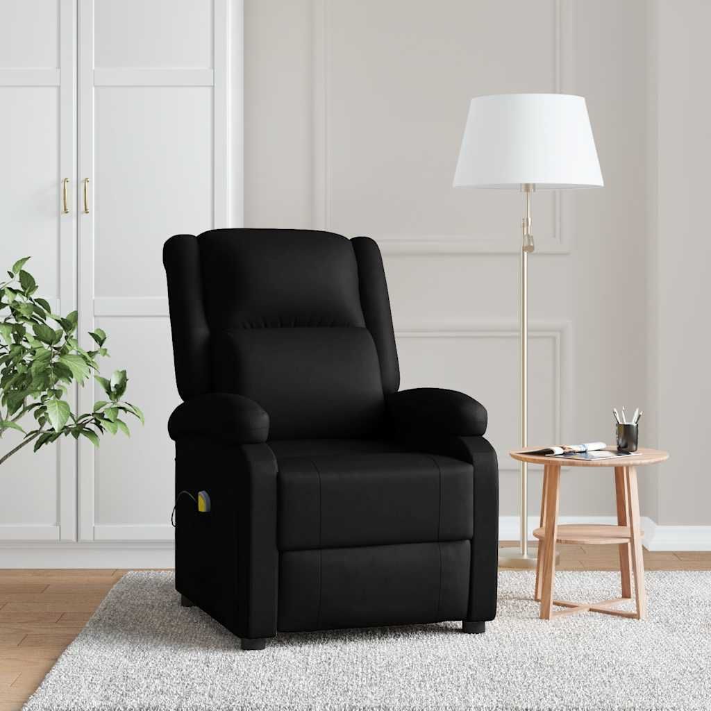 vidaXL Massagesessel Schwarz Kunstleder Produktbild 1