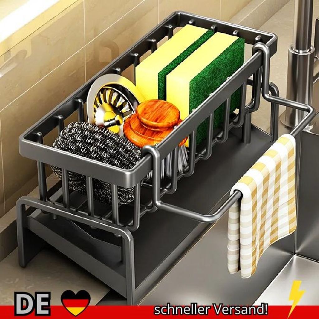 Küchengewürz-Aufbewahrungsregal mit Abtropfgestell