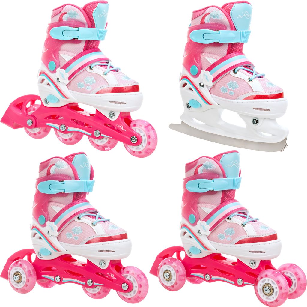 4in1 Inlineskates/Triskates/Rollschuhe/Schlittschuhe Raven Produktbild 
