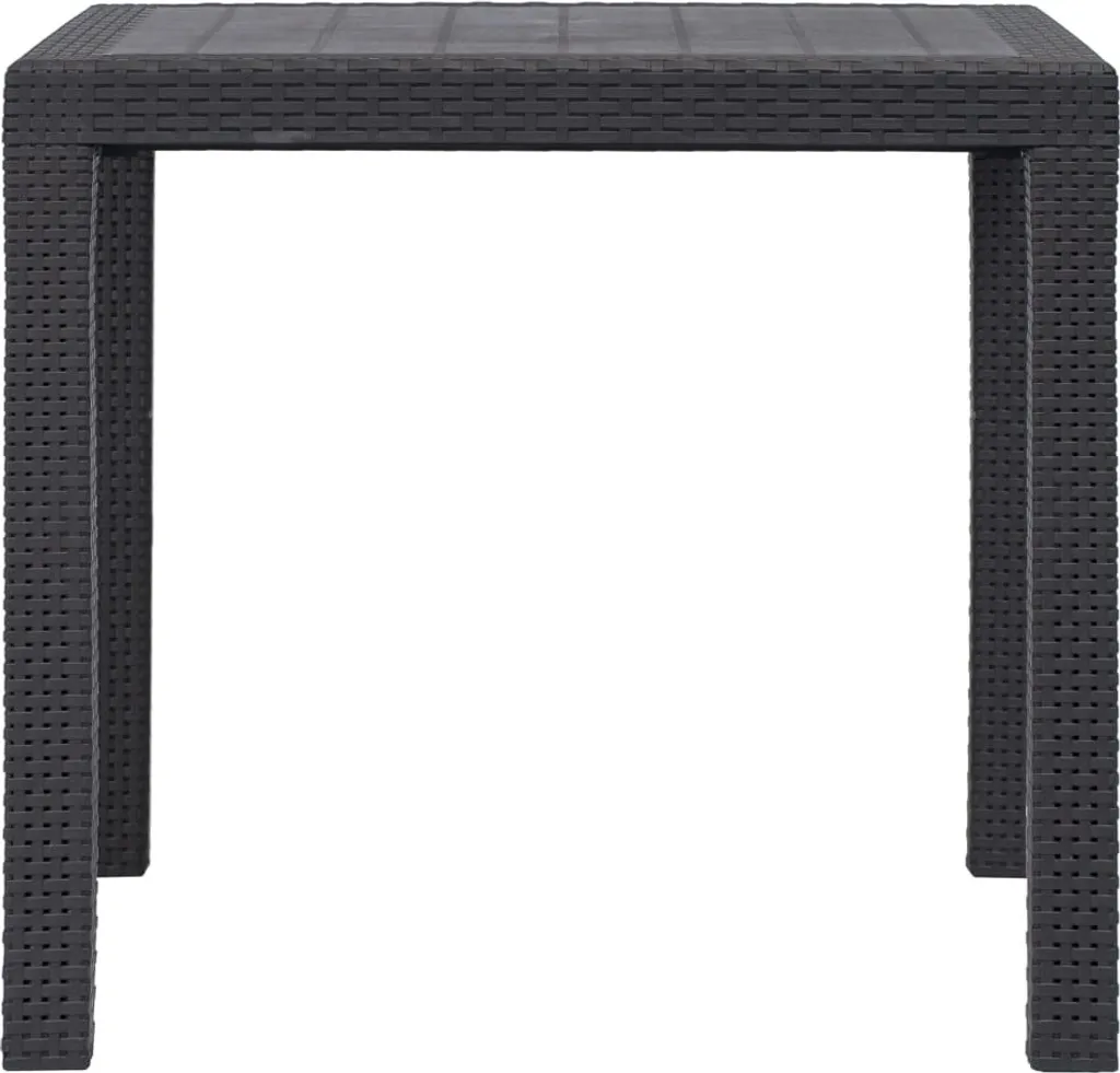 Tavolo da Giardino Marrone 79x79 cm Effetto Rattan | Offerta SYFAX™