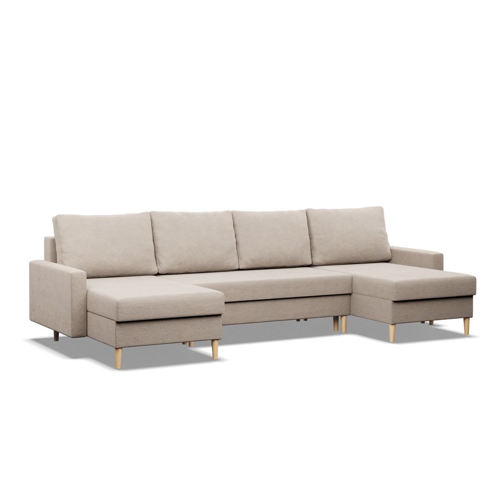 Ecksofa mit Schlaffunktion, Wendekissen, Sofa U-form BLANK Produktbild 