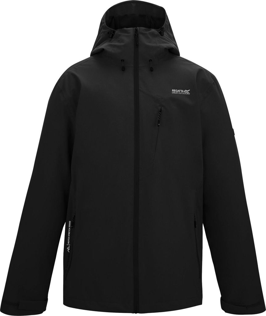 Regatta - "Oklarna" Jacke, wasserfest für Herren RG12769 (L) (Schwarz)