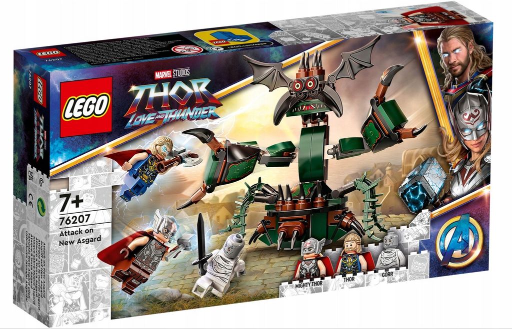 LEGO 76207 Marvel: Aanval op New Asgard, met monsters en 3 Productafbeelding 