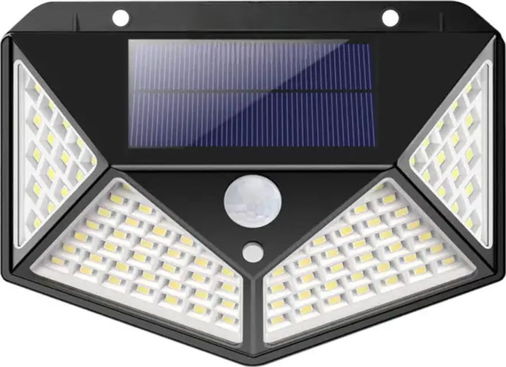 1 x 100LED Outdoor Solar Body Sensor Wall Light Solar Wall Light 100 LED PIR Motion Sensor Outdoor Garden Security Light