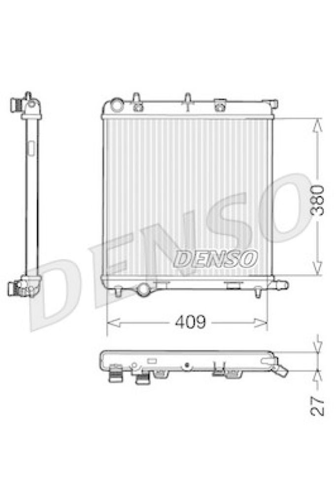 DENSO Kühler, Motorkühlung DRM21026