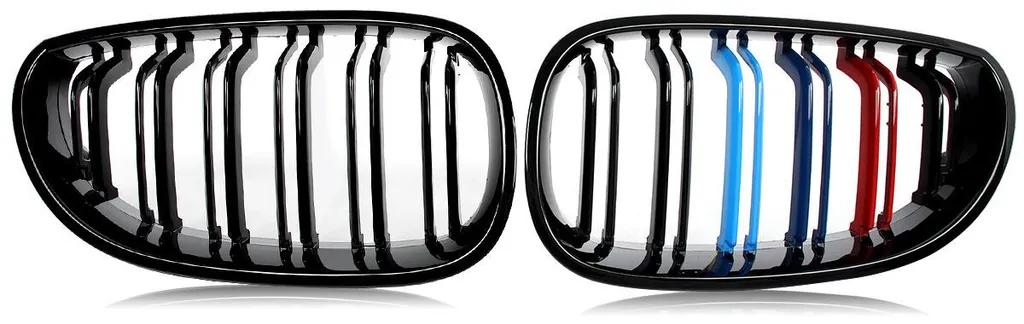 Grille de calandre Série 5 E60 E61 noir brillant style M look réniforme