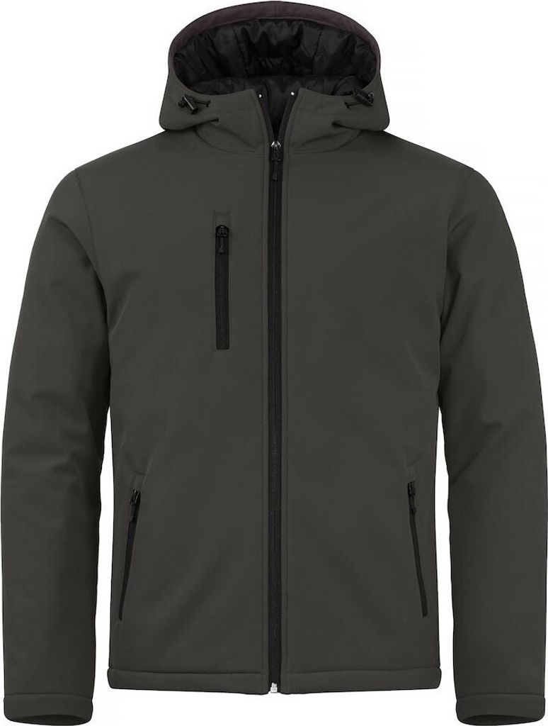 Clique - Softshelljacke Wattiert für Herren UB226 (4XL) (Dunkelgrau)