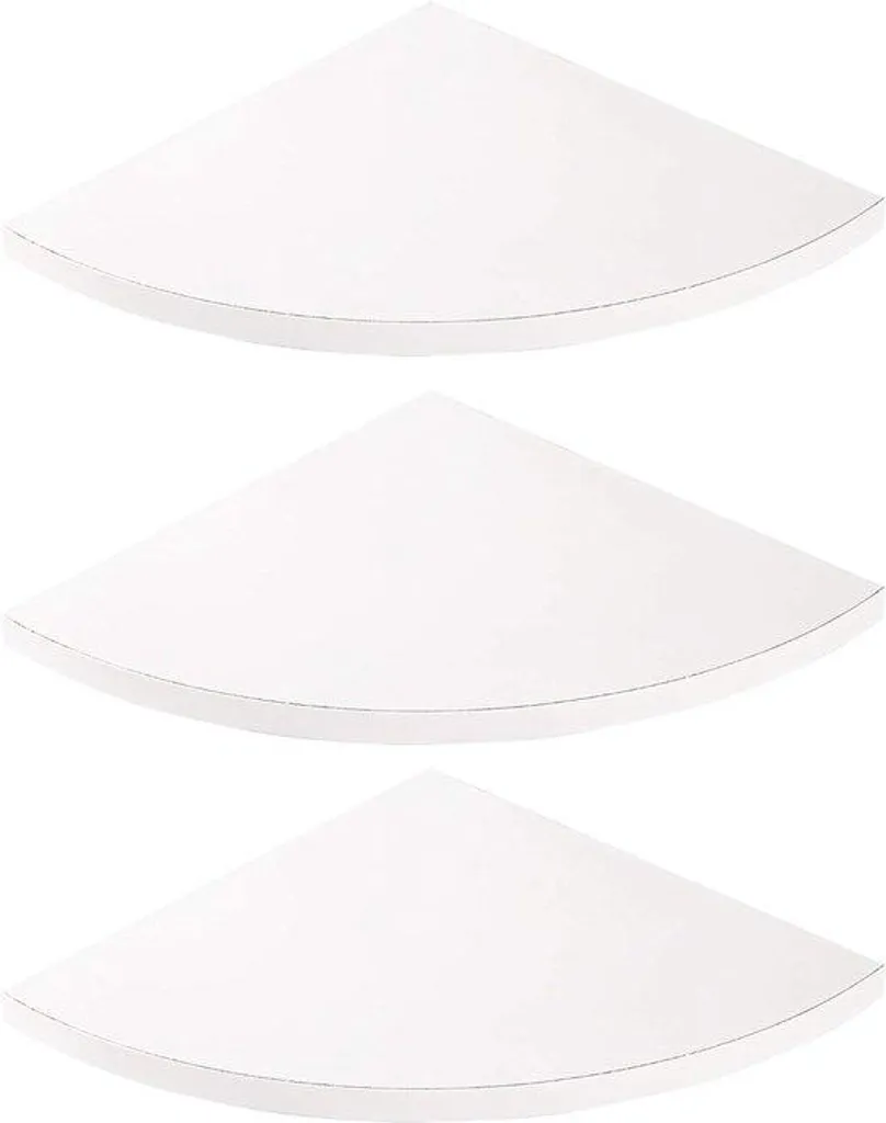 Étagère en bois blanc rustique à 3 niveaux : design et robustesse